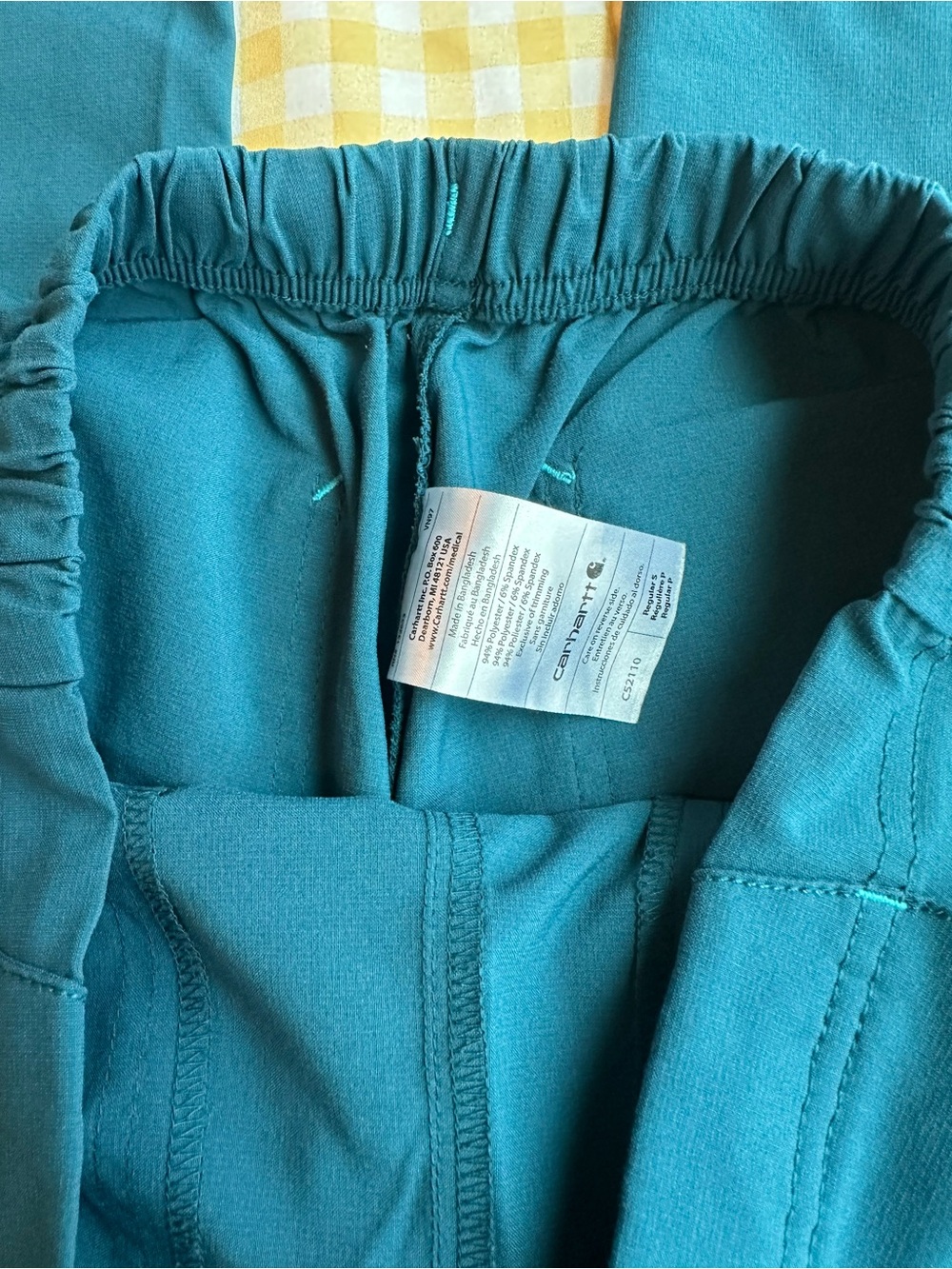 Carhartt Force Drawstring Baby Blue Scrubs - Picture 3 of 9